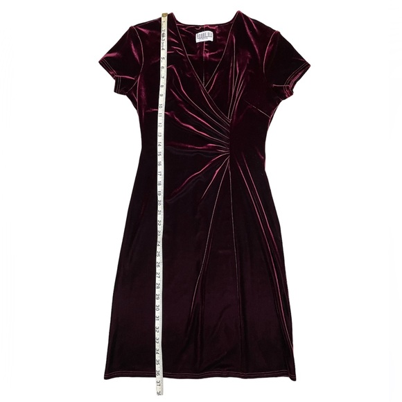 VINTAGE 90s Robbie Bee Velvet Dress - Picture 8 of 8